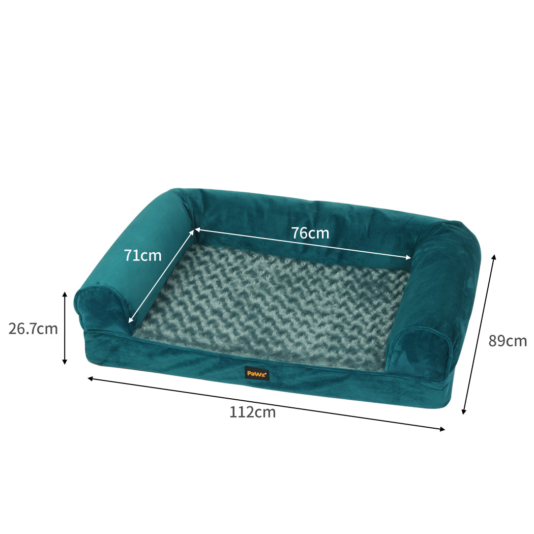 Pet Bed Sofa Dog Bedding Soft Warm XL Blue X-Large