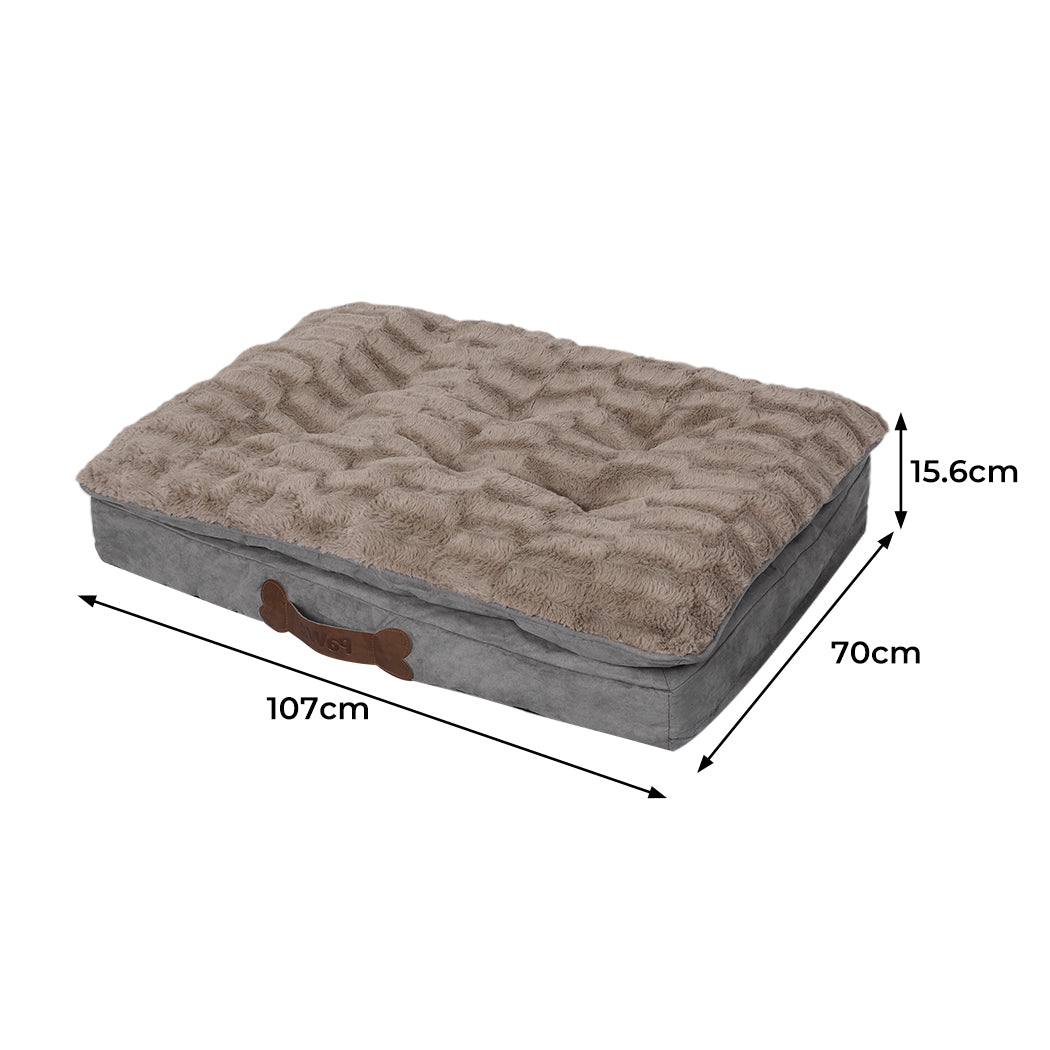 Dog Calming Bed Pet Cat Removable Cover Washable Orthopedic Memory Foam