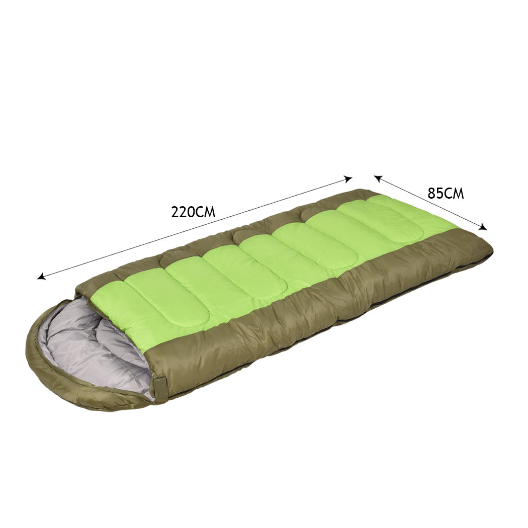 Sleeping Bag Outdoor Camping Green