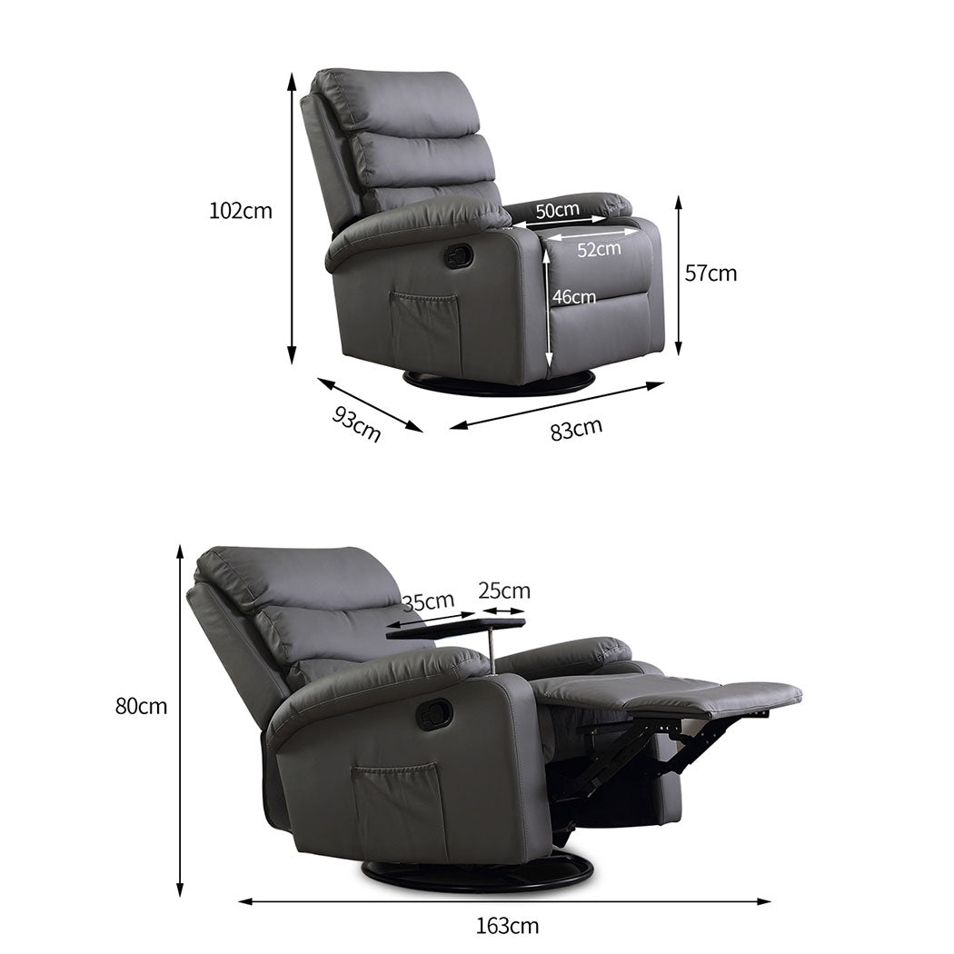 Massage Chair Recliner Chairs Grey