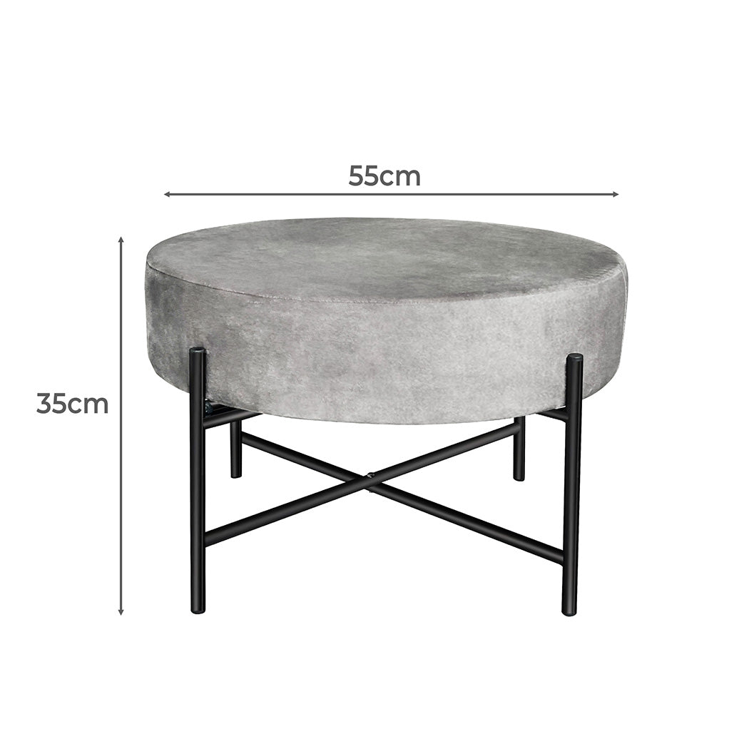 Round Dressing Vanity with Footstool: A Stylish Addition to Your Space