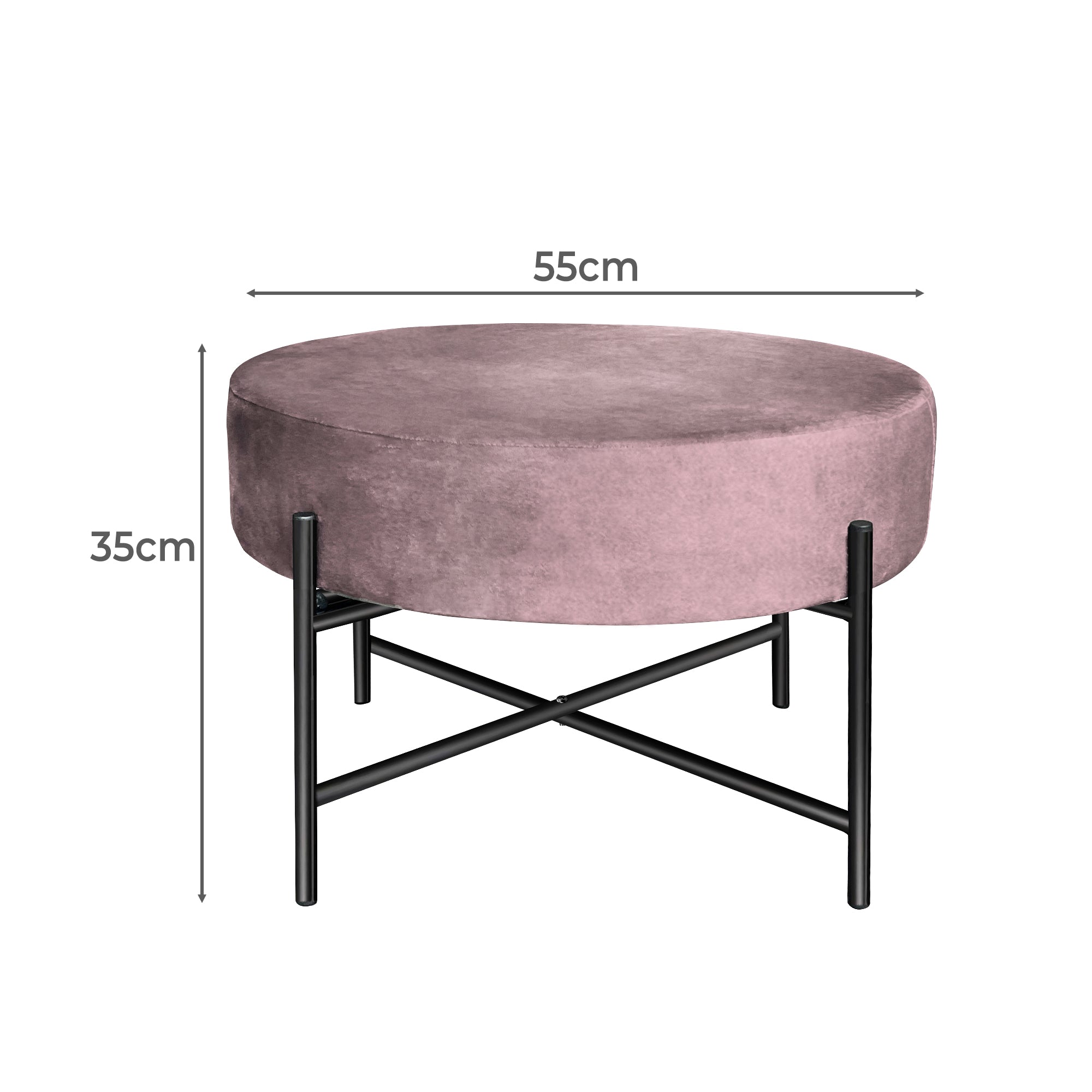 Round Dressing Vanity with Footstool: A Stylish Addition to Your Space