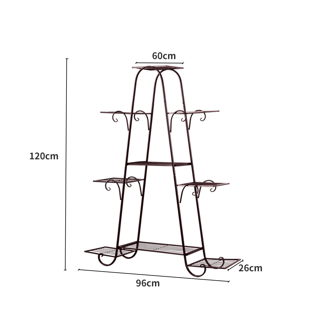 Elegant Plant Stand Outdoor Indoor Metal Bronze