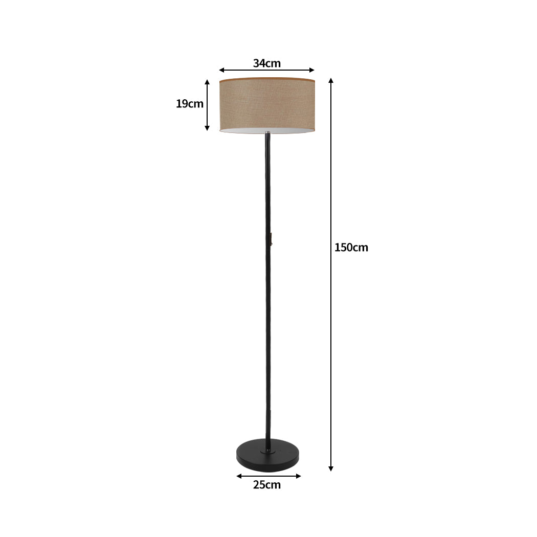 Modern LED Floor Lamp Stand Reading Beige