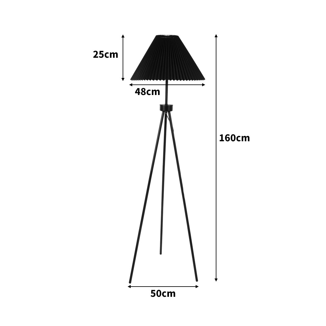 Modern Black Tripod Floor Lamp