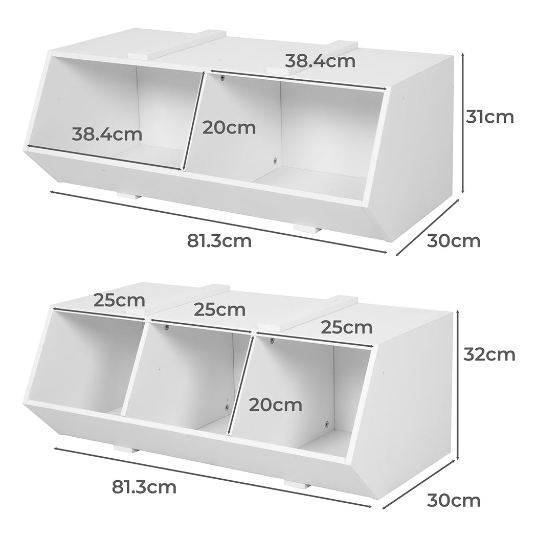 Kids Toy Box Shelf Storage Cabinet