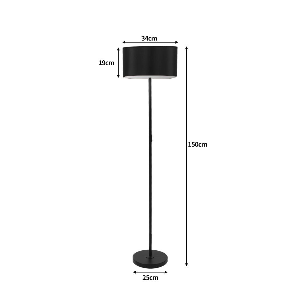 Modern LED Floor Lamp Stand Reading Black