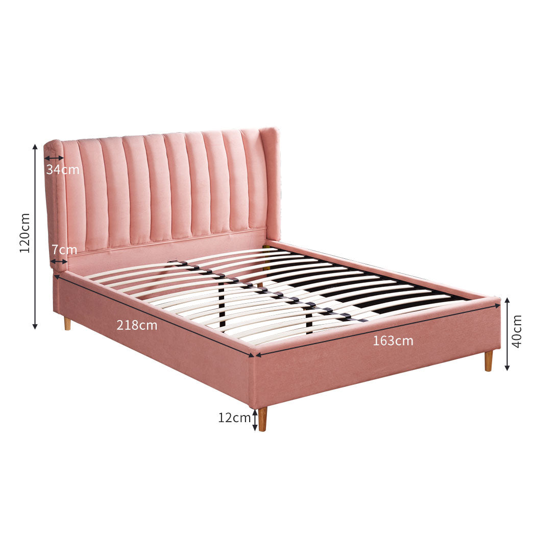 Bed Frame Queen Size Linen Base