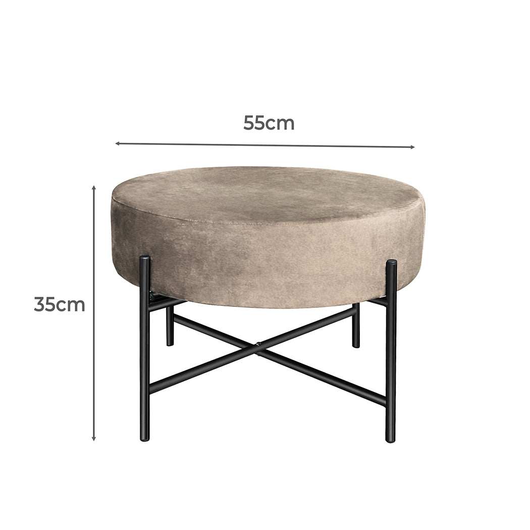 Round Dressing Vanity with Footstool: A Stylish Addition to Your Space