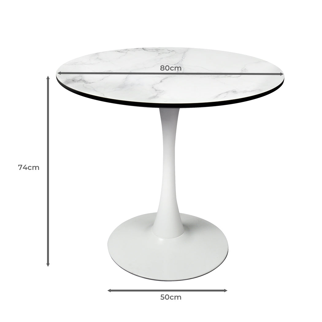 Dining Table Kitchen 4 Person White