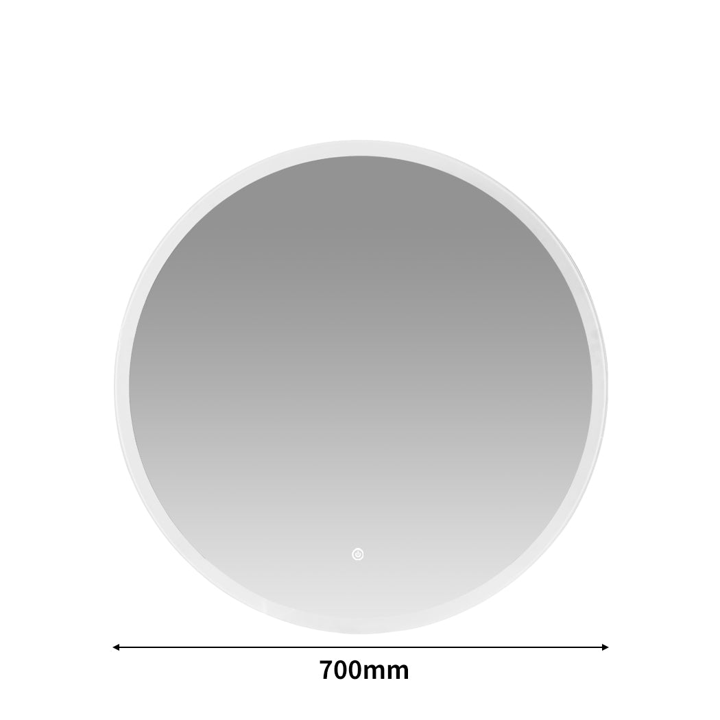 LED Wall Mirror Round Anti-fog 70CM