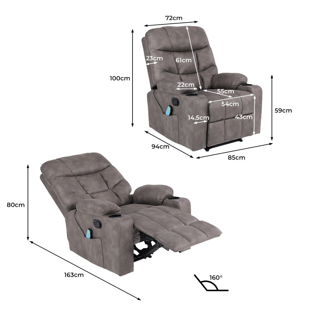 Electric Massage Chair 8-point