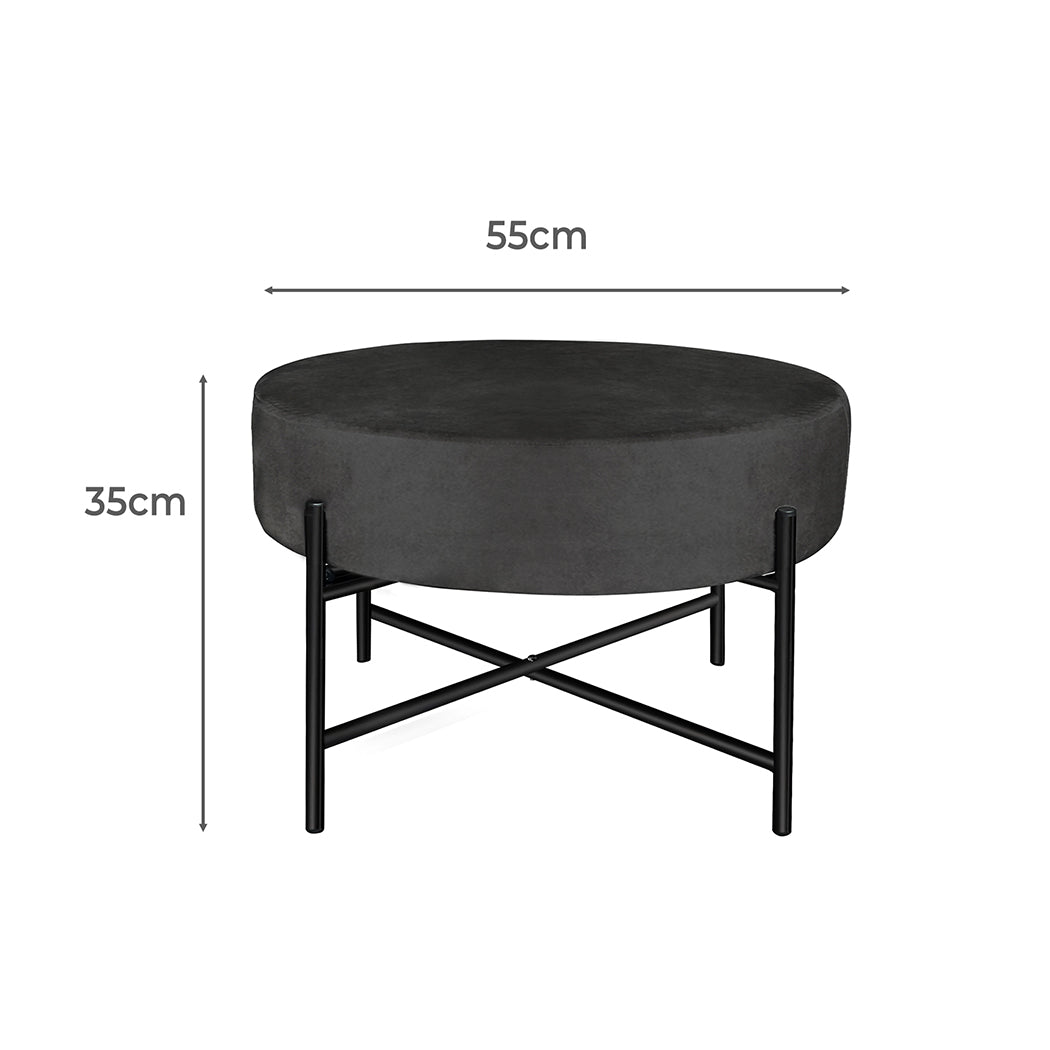 Round Dressing Vanity with Footstool: A Stylish Addition to Your Space