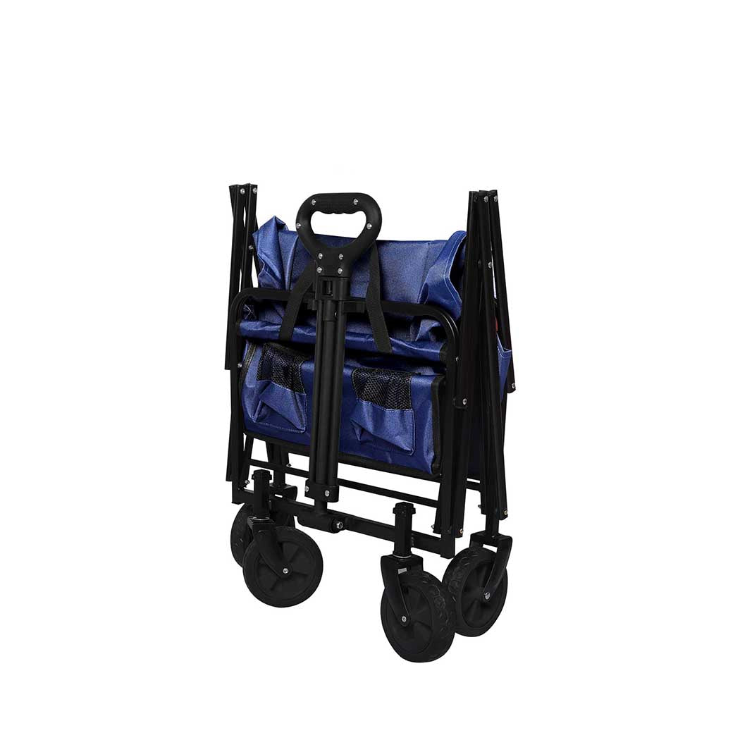 Garden Trolley Cart Foldable Picnic Blue