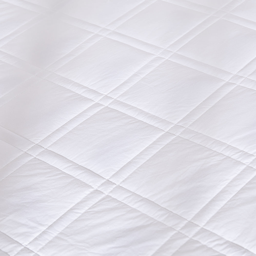 Weighted Blanket Summer Cotton White Double 9KG