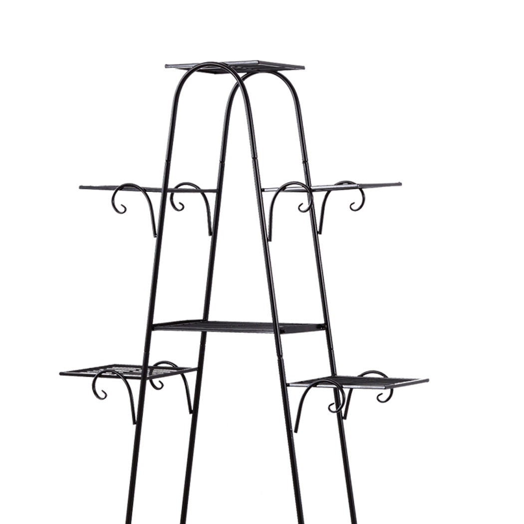 Outdoor Indoor Metal Plant Stand Black