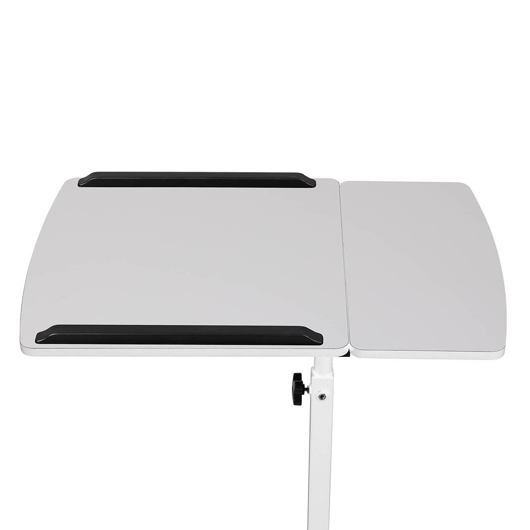 Mobile Laptop Desk Adjustable White