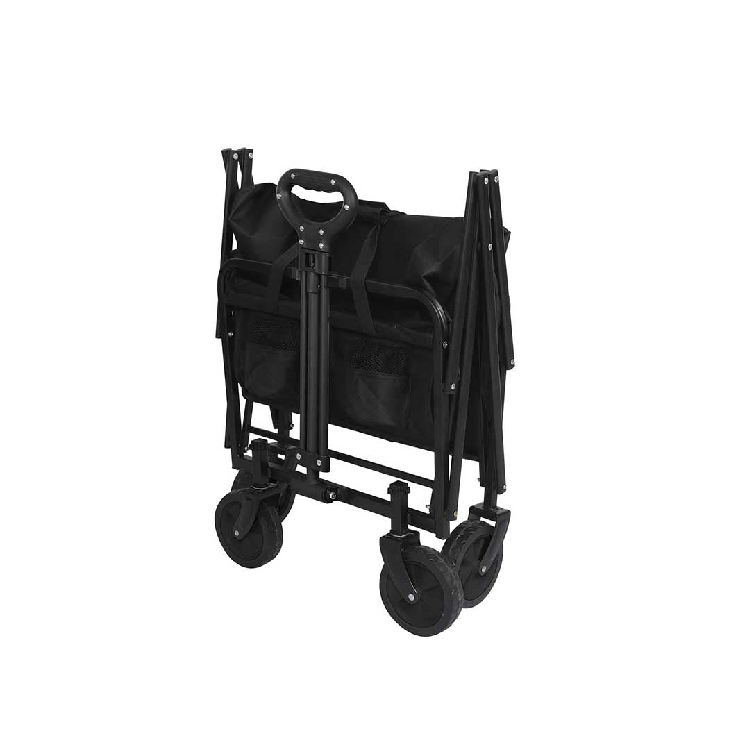 Garden Trolley Cart Foldable Picnic Black