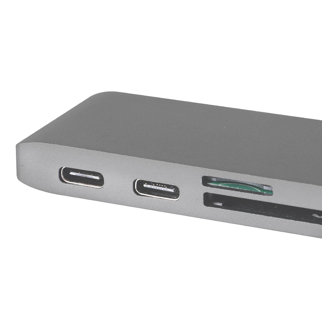 USB 3.0 Type-C HUB 6 Port Powered Adapter Grey