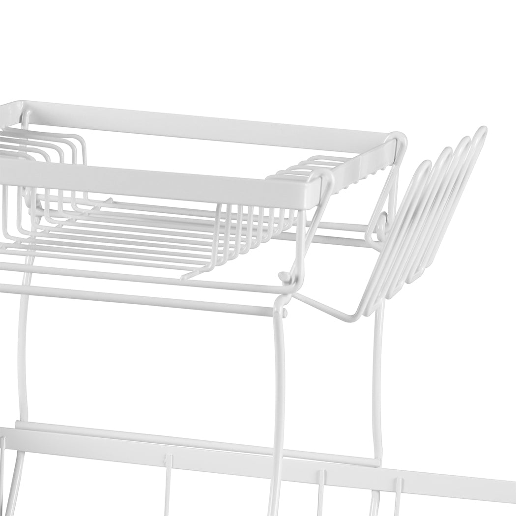 Dish Rack Drying Drainer Kitchen White