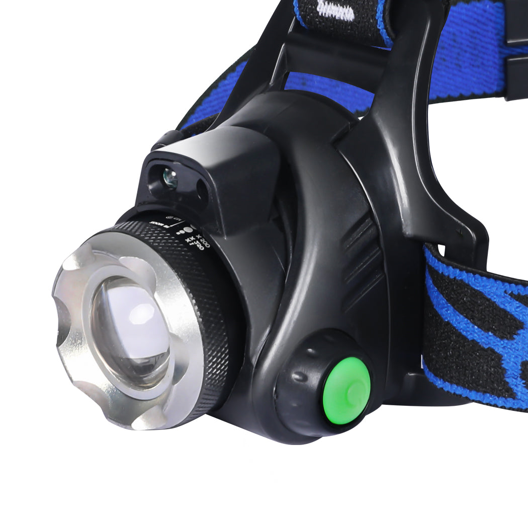 3x 500LM LED Headlamp Headlight Flashlight