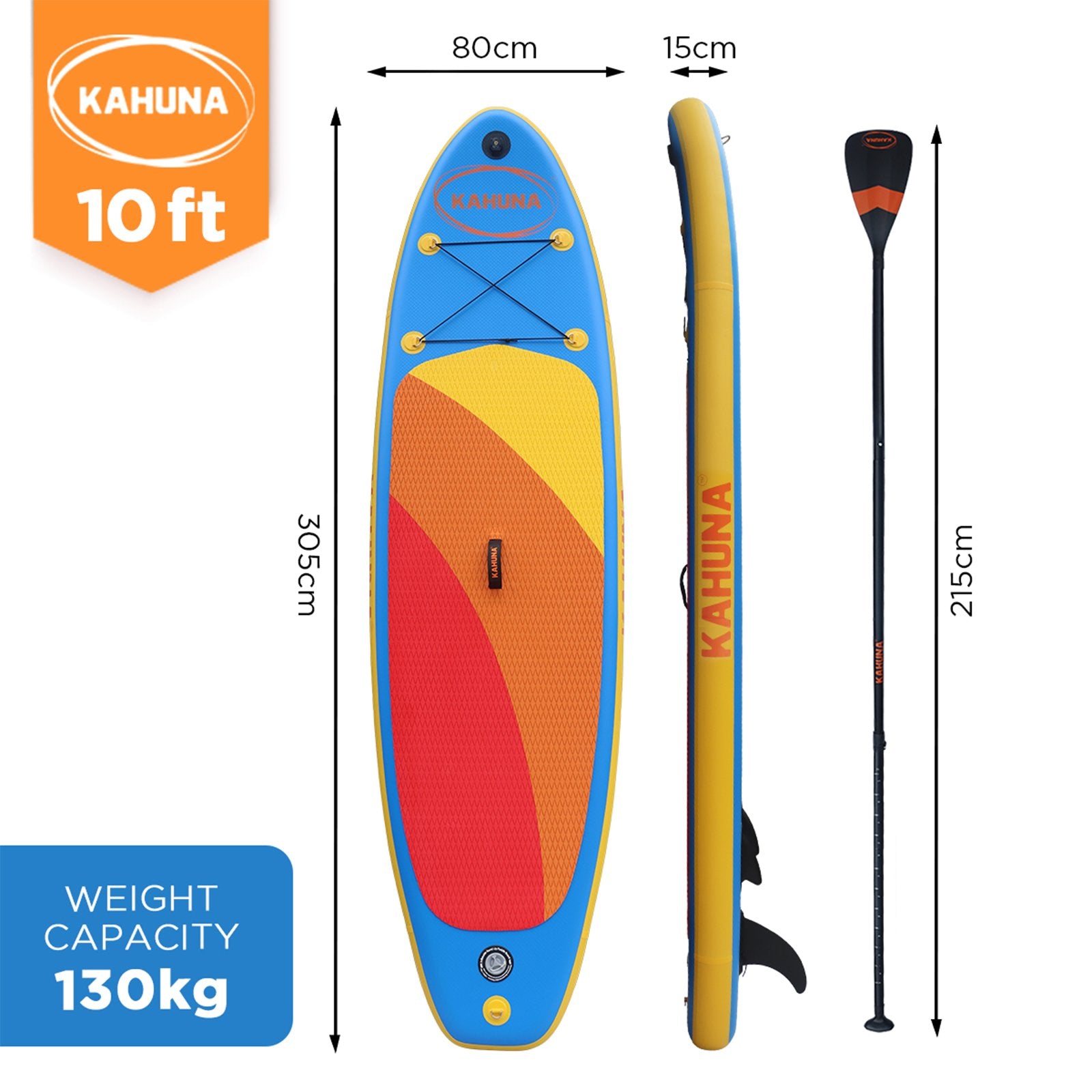 Inflatable Stand Up Paddle Board 10FT w/ iSUP Accessories