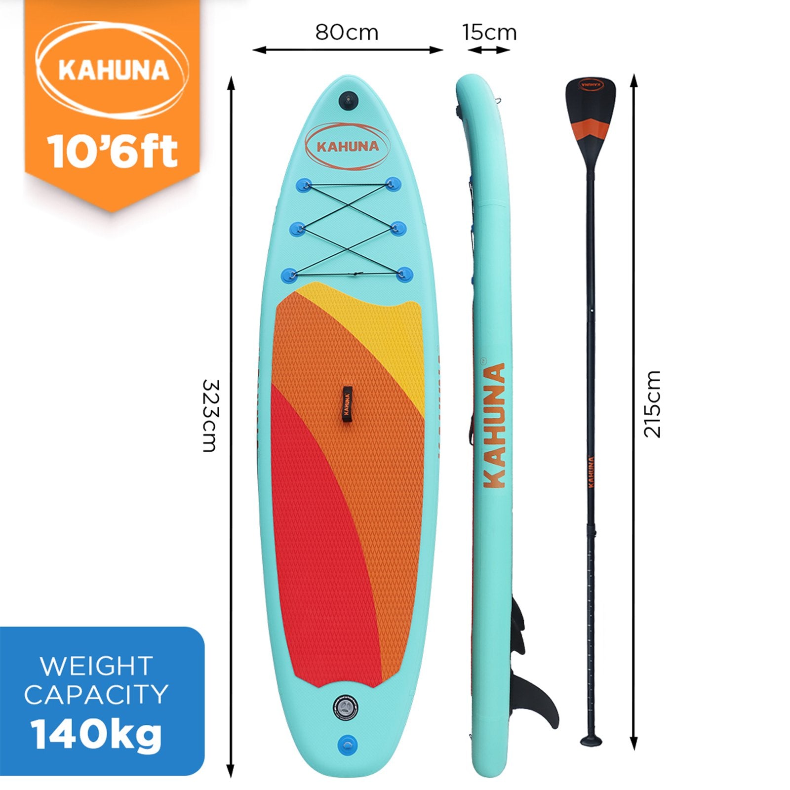 Inflatable Stand Up Paddle Board 10ft6in iSUP Accessories