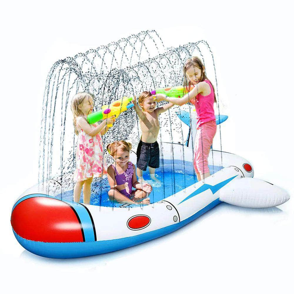 Inflatable Sprinkler Pool For Kids - Spaceship