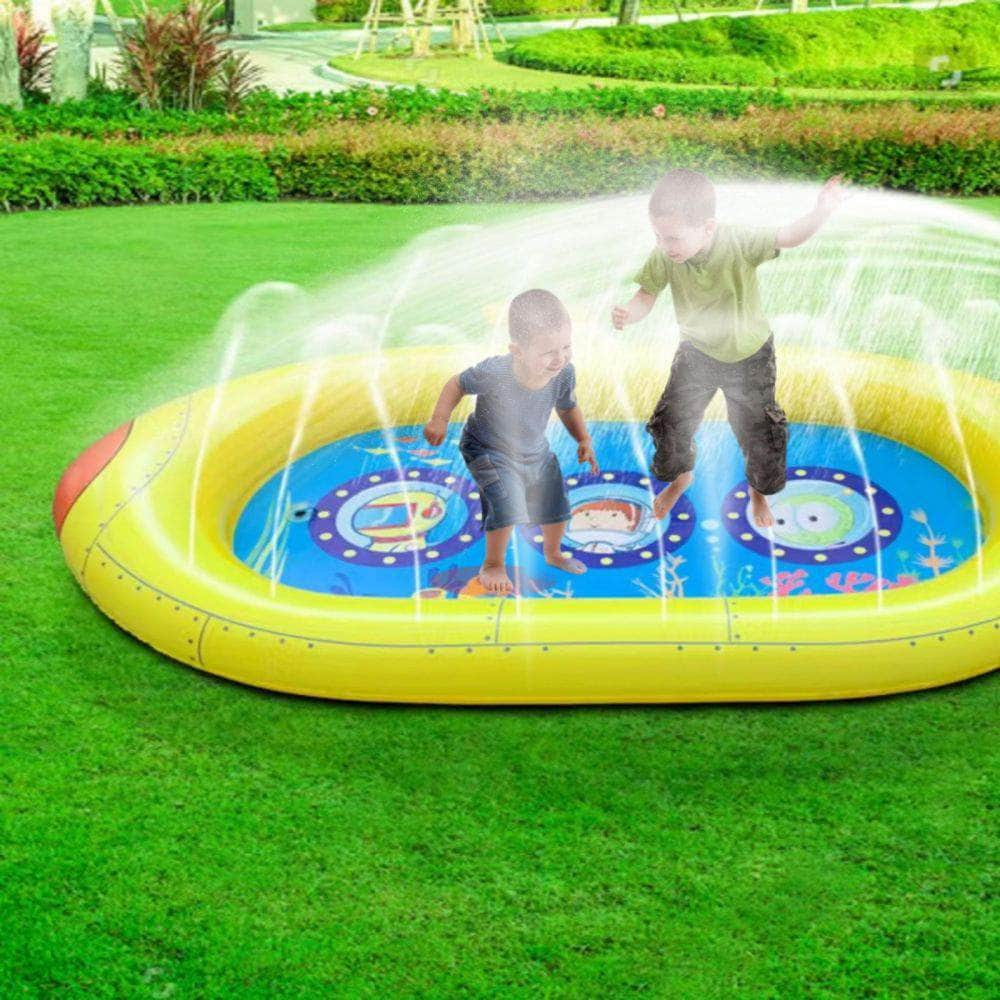 Inflatable Sprinkler Pool For Kids - Submarine