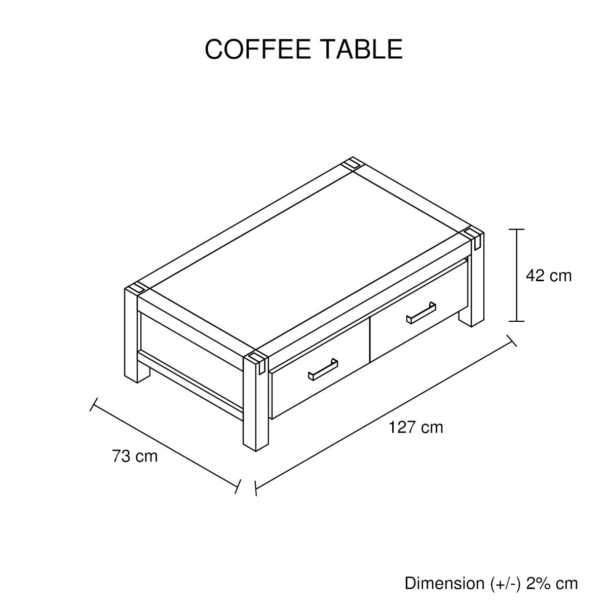 Java Coffee Table Oak