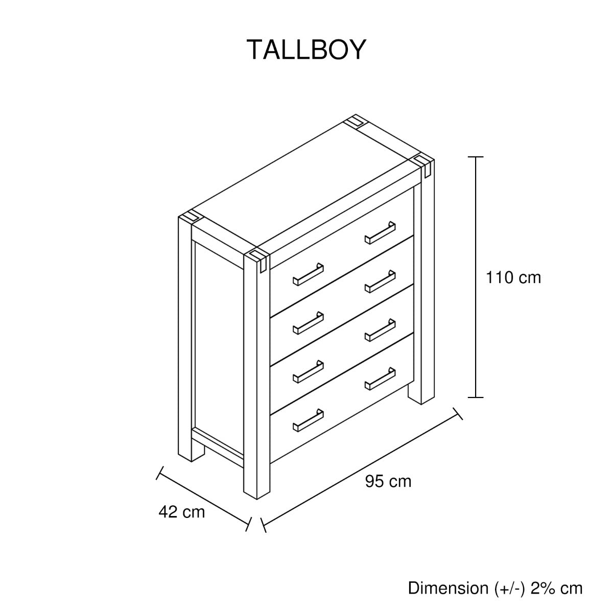 Java Tallboy Oak