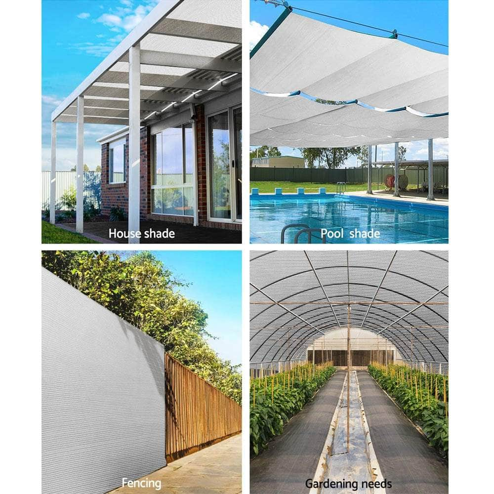 Instahut Shade Cloth Shadecloth Sail 70% UV Garden Mesh Roll Outdoor 3.66x30m