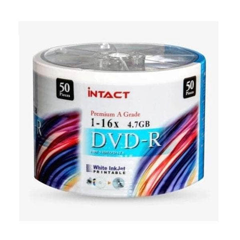 Intact Printable Dvd-R 16X White 50 Pcs