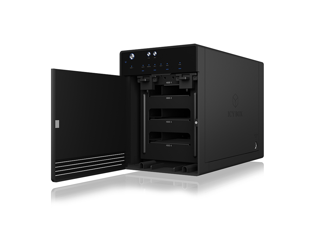 Isingle Enclosure For 4X Hdd/Ssd With Usb 3.1 (Gen 2) Type-C Interface And Fan