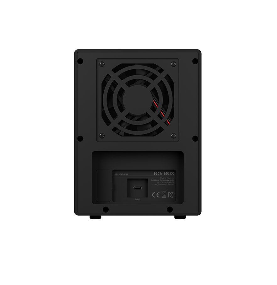 Isingle Enclosure For 4X Hdd/Ssd With Usb 3.1 (Gen 2) Type-C Interface And Fan