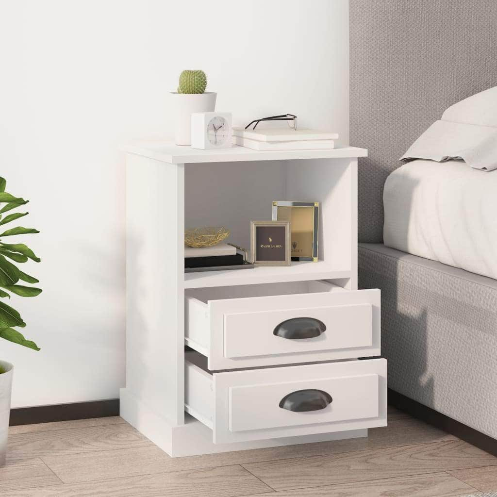 Ivory Haven: White Bedside Cabinet