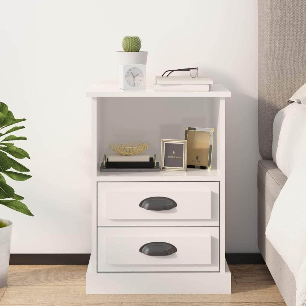 Ivory Haven: White Bedside Cabinet