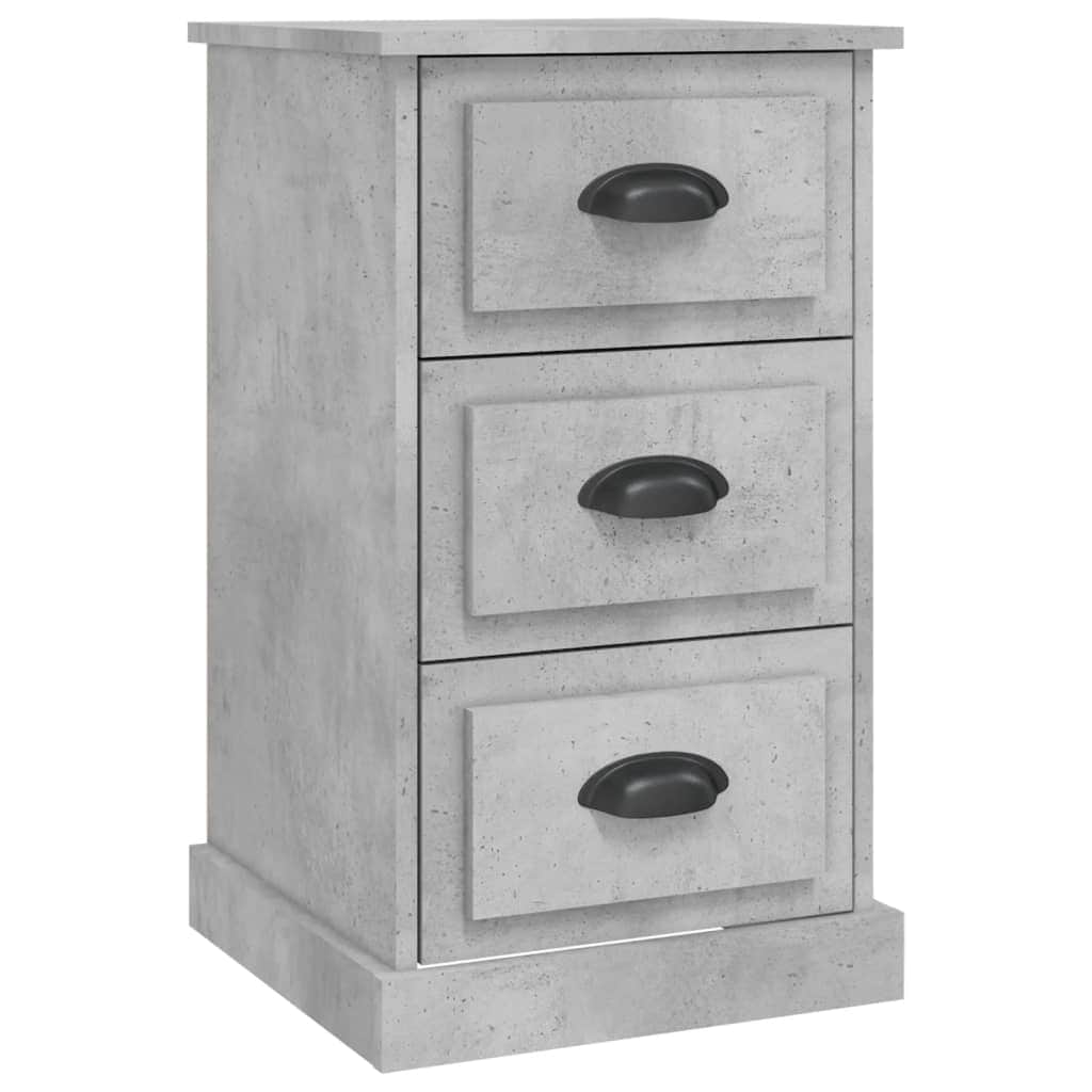 Ivory Serenity: White Engineered Wood Bedside Cabinet