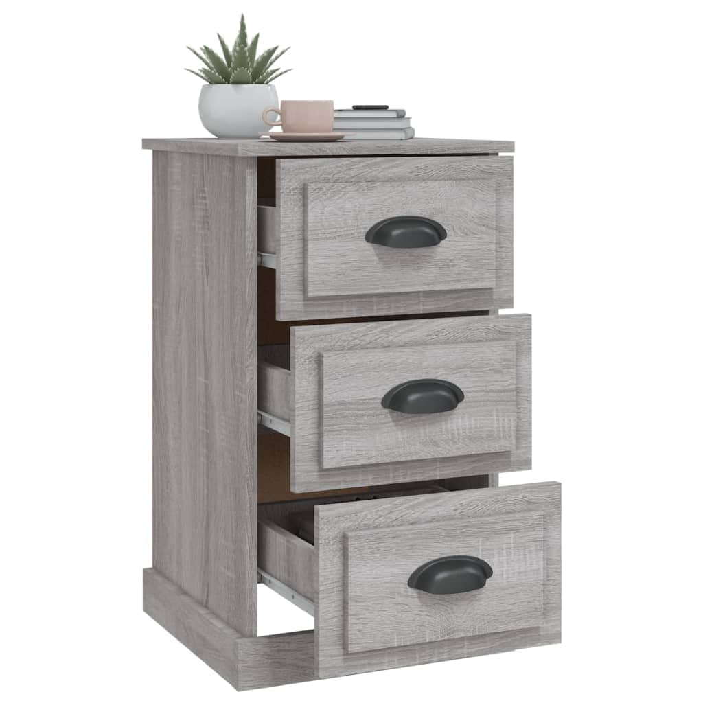 Ivory Serenity: White Engineered Wood Bedside Cabinet