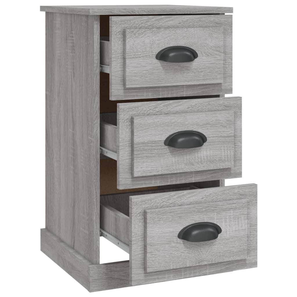 Ivory Serenity: White Engineered Wood Bedside Cabinet