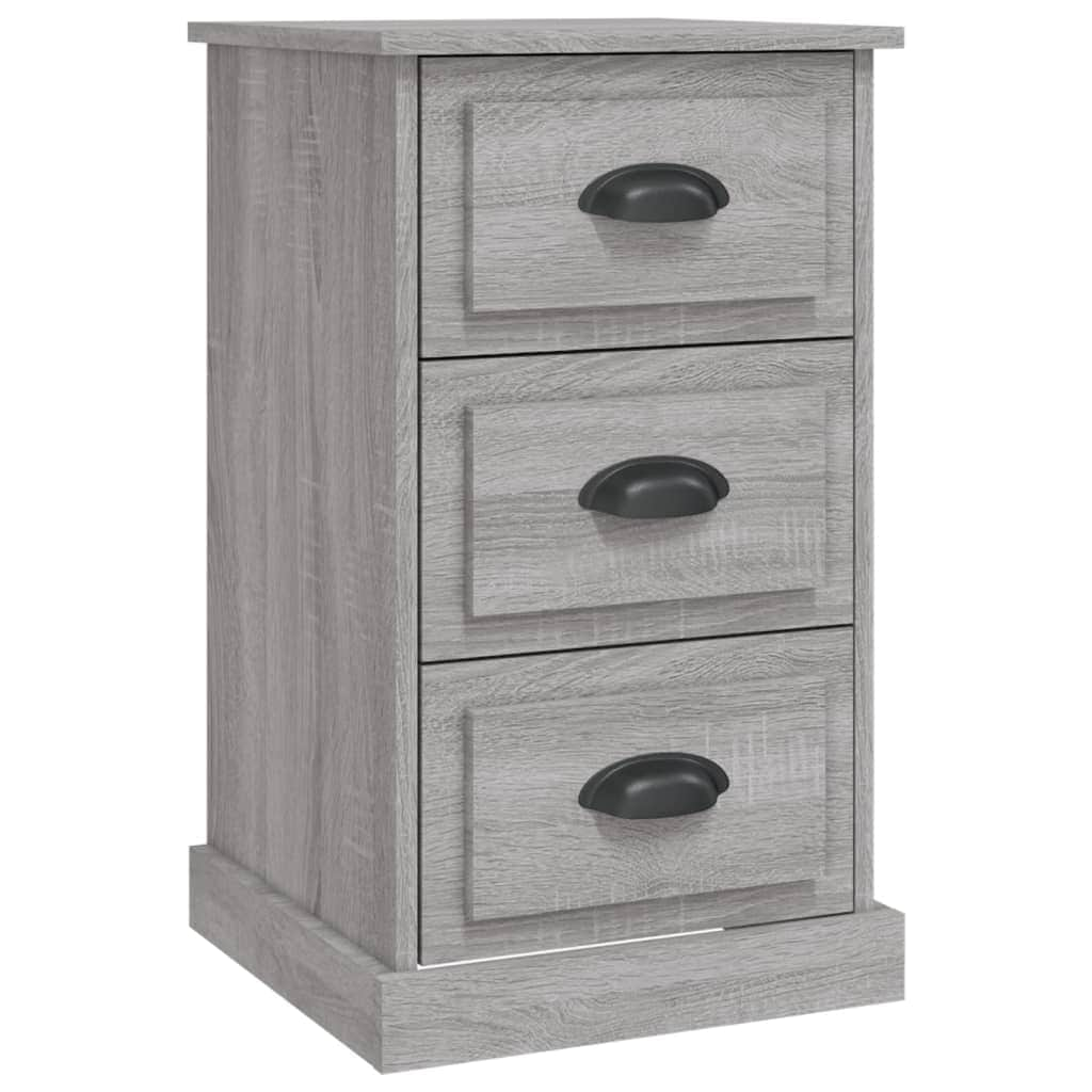 Ivory Serenity: White Engineered Wood Bedside Cabinet