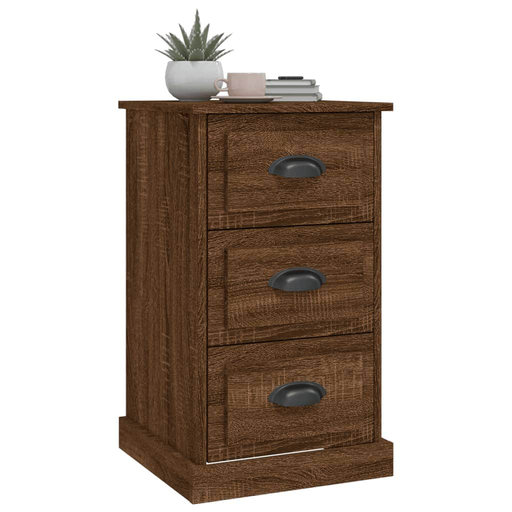 Ivory Serenity: White Engineered Wood Bedside Cabinet