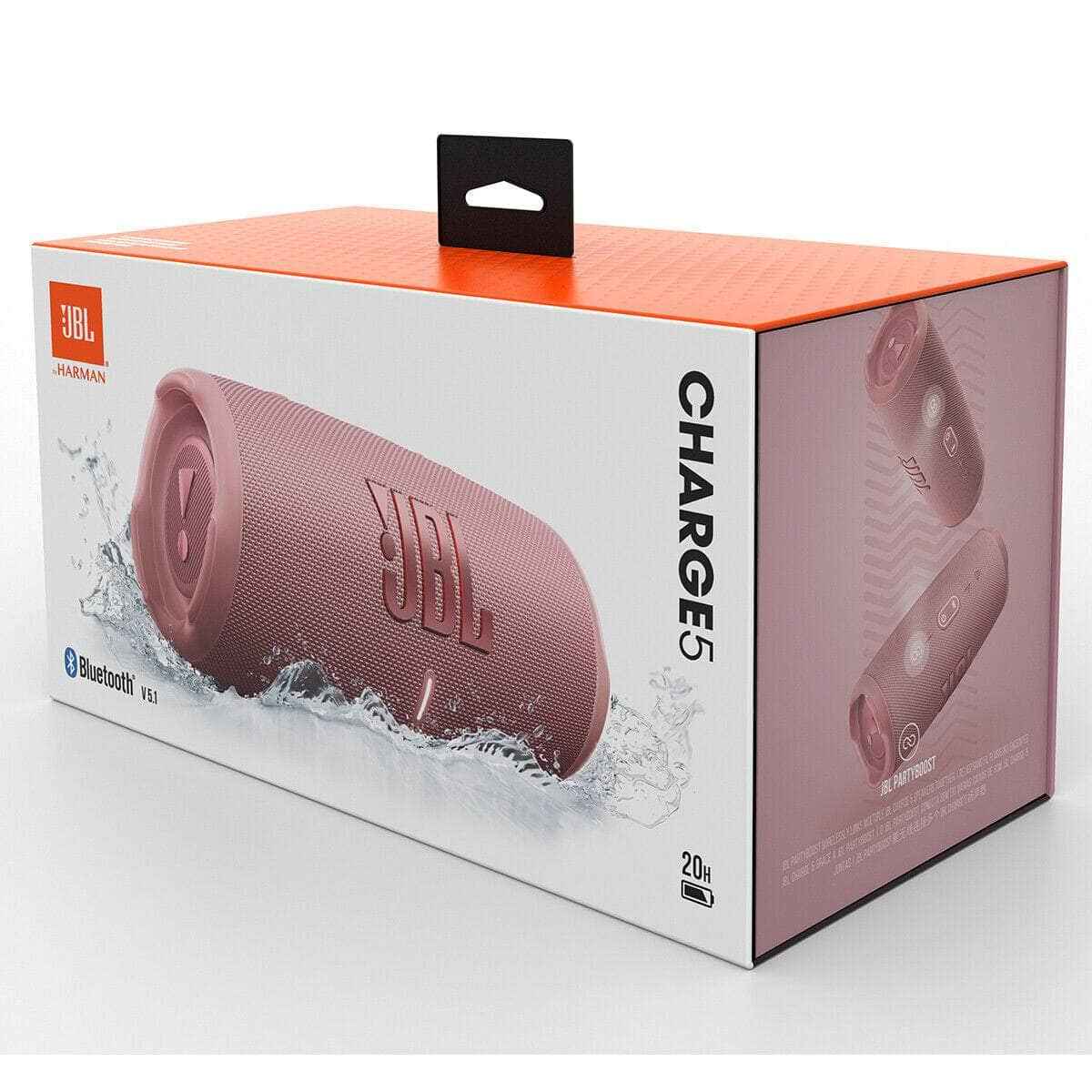 JBL Charge 5 Portable Waterproof Speaker Pink JBLCHARGE5PINK