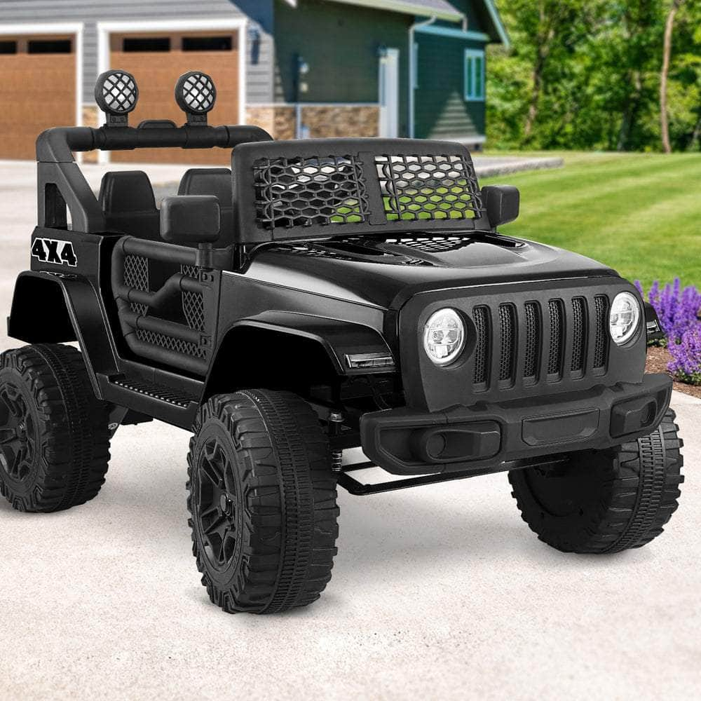 Jeep Kids Ride On Car with 12V Battery Twin Motors and Remote Control Red