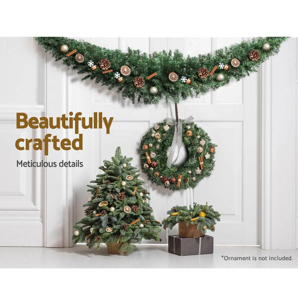 Jingle Jollys Christmas Garland 2.4M Xmas Wreath Decoration Home Decor