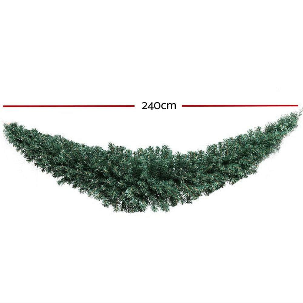 Jingle Jollys Christmas Garland 2.4M Xmas Wreath Decoration Home Decor