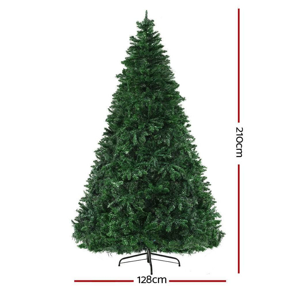 Jingle Jollys Christmas Tree LED 2.1M 7FT Xmas Decorations Green Home Decor