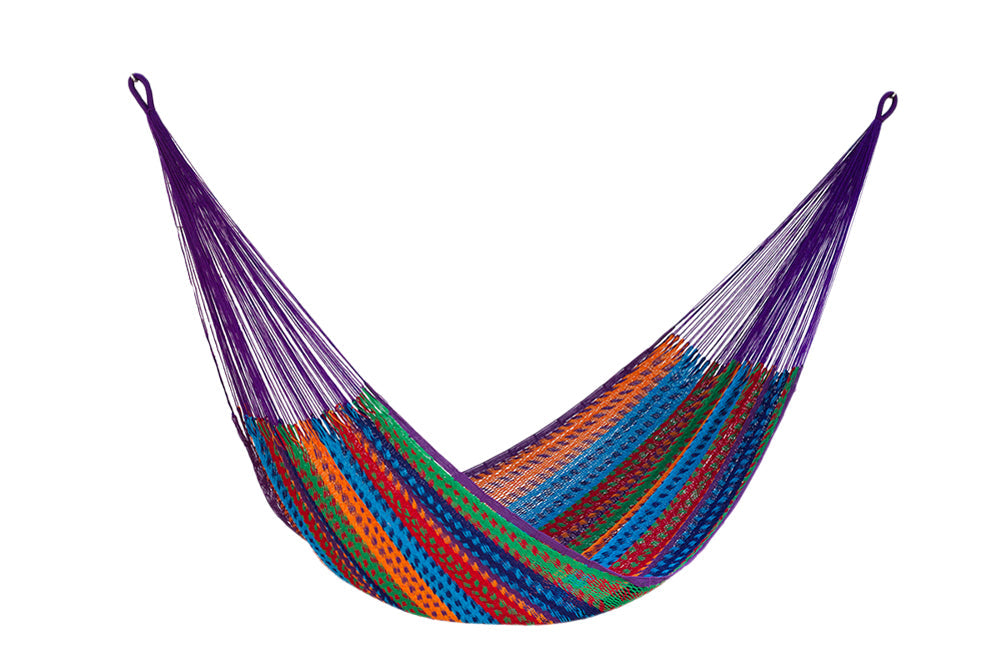 Jumbo Size Outdoor Cotton Mexican Hammock in Colorina Colour