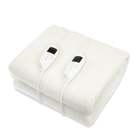 Fleece 9 Level Heated  Electric Blanket - Queen