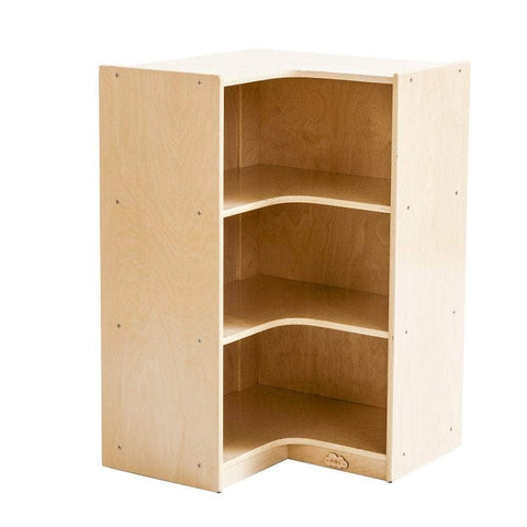 Kids 3 Shelf Corner Storage Cabinet - H91cm